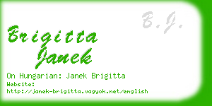 brigitta janek business card